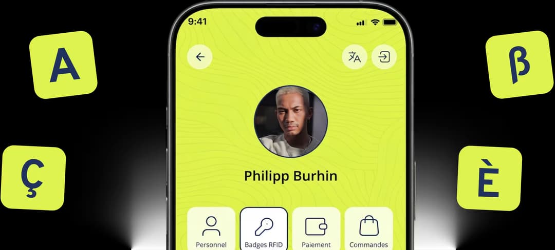 User profile mobile mockup image