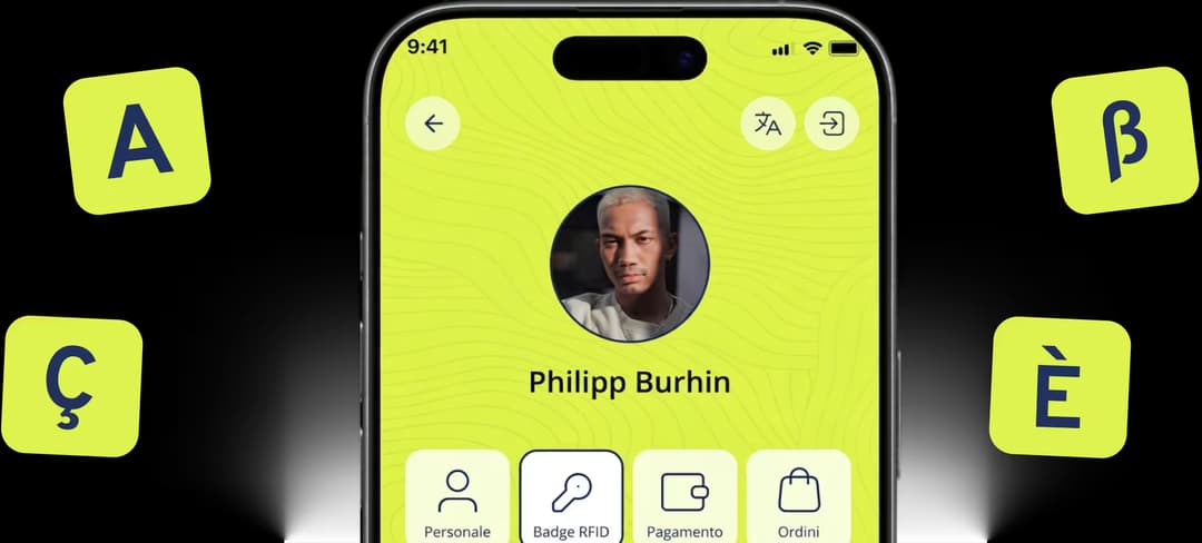 User profile mobile mockup image