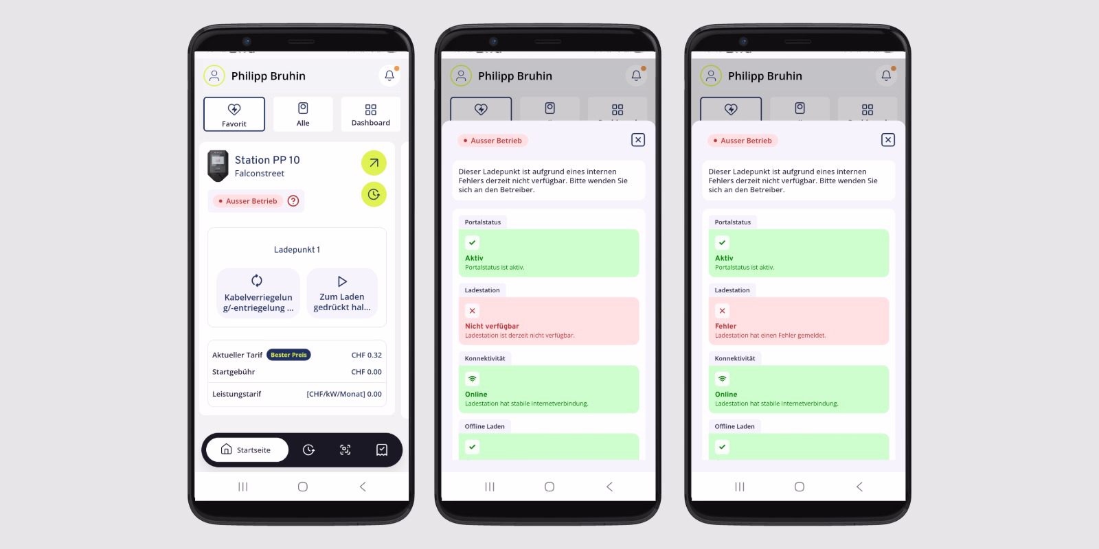 Neu in der Sintio-App: Statusmeldung bei Fehlern und Stoerungen