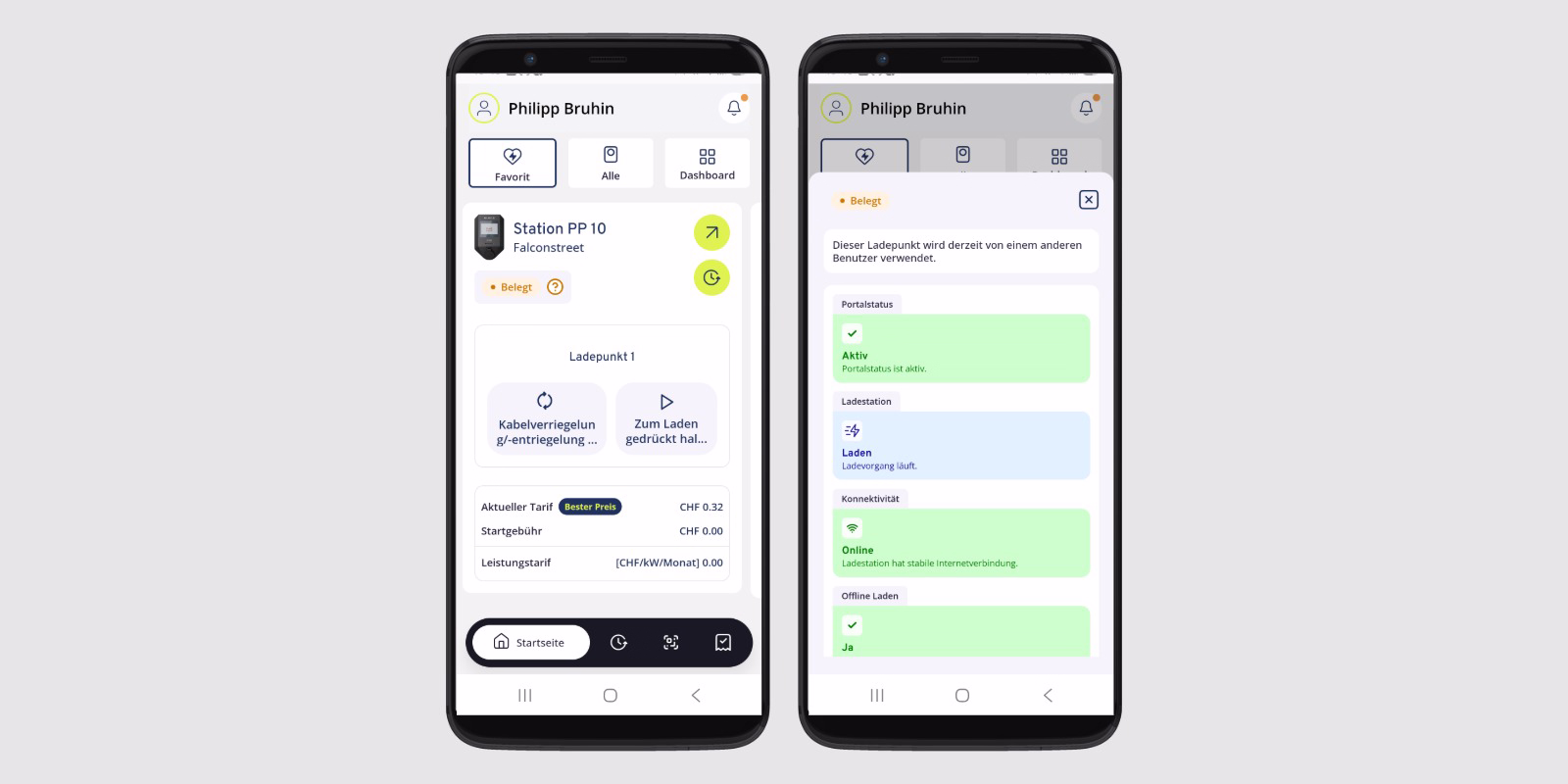 Neu in der Sintio-App: Statusmeldung bei Nutzung durch andere Personen